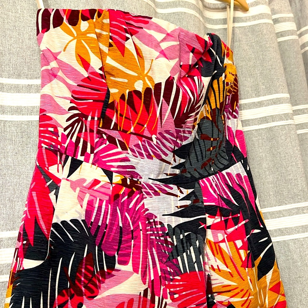 Vintage Banana Republic | Botanical Print Cocktail Mini Dress | Size 6 - Picture 2 of 5